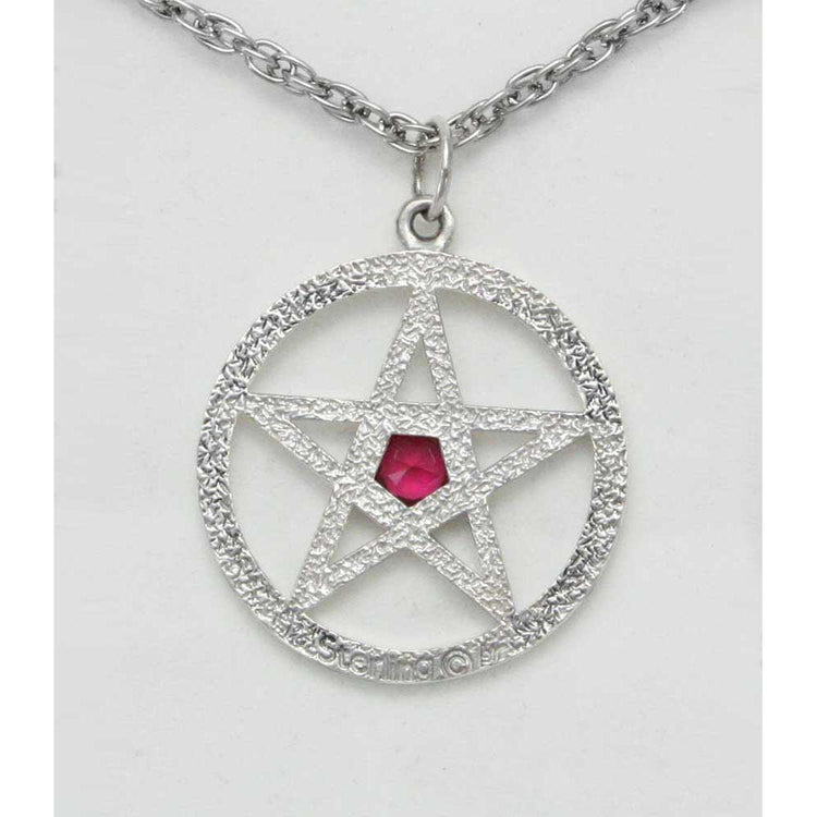 Jewelry - Harry Dresden's Pentacle Necklace With Ruby